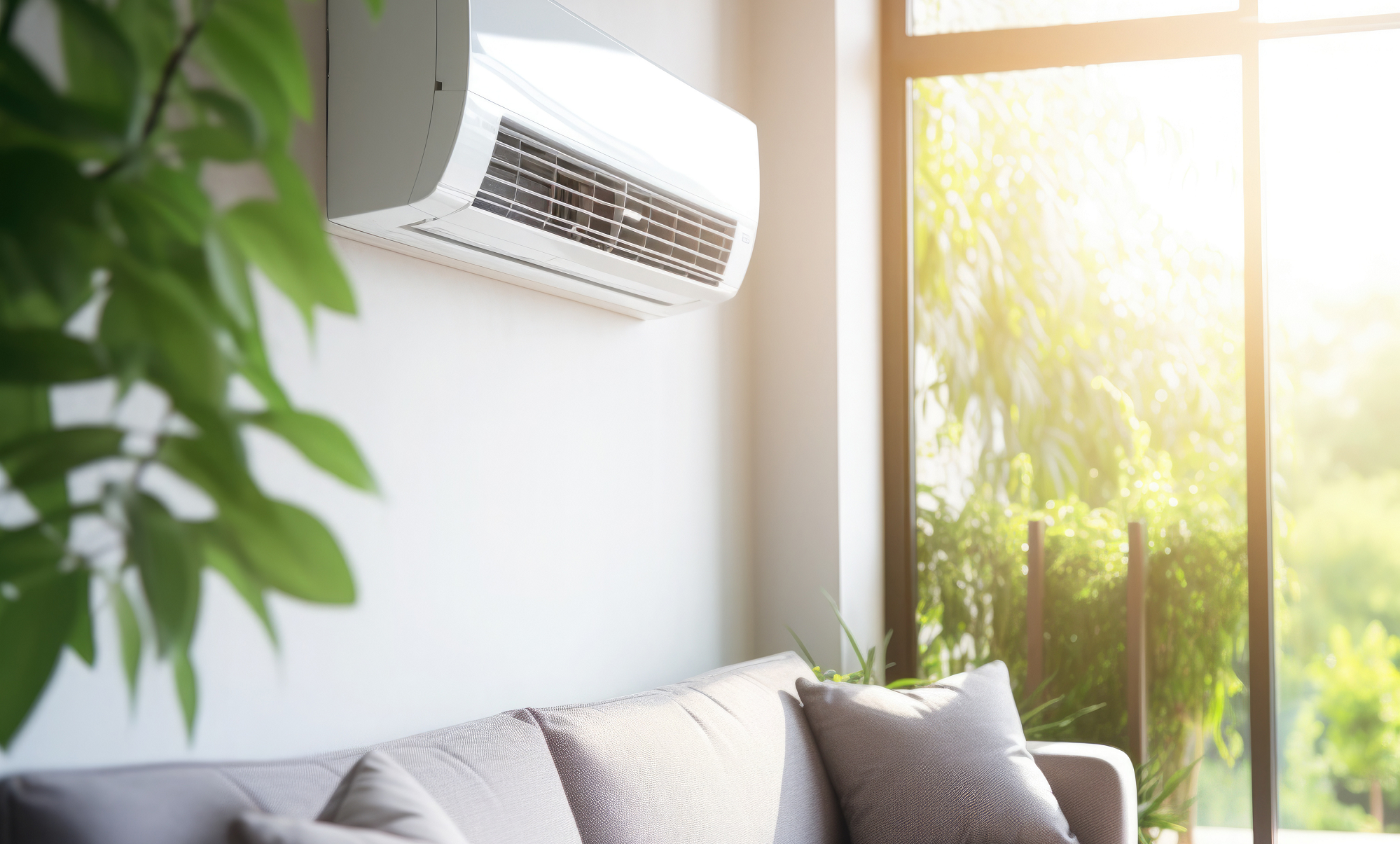 Title image for blog article "How Does a Ductless Air Conditioner Work?"